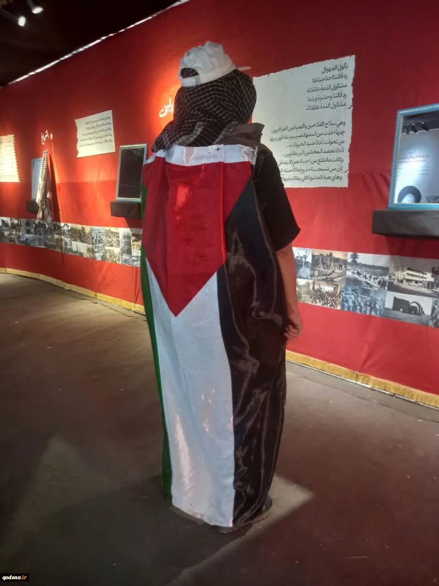 تصاویر ارسالی خبرنگار قدسنا از پیاده روی زائران اربعین حسینی با پرچم فلسطین در مسیر کربلا(بخش هفتم) 2