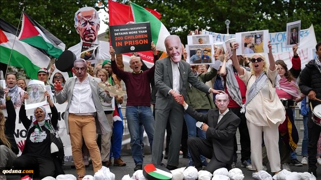 تجمع حامیان فلسطین در مقابل پارلمان ایرلند: «به نسل‌ کشی پایان دهید» 3