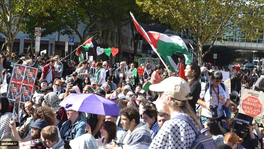 تظاهرات حمایت از فلسطین در استرالیا با دخالت پلیس به خشونت کشیده شد 2