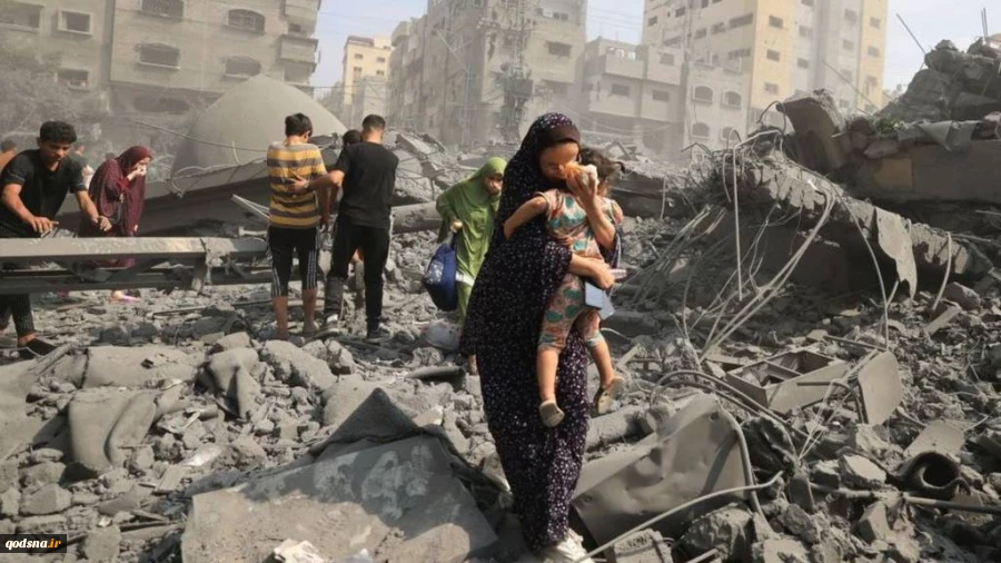 شهادت یک مادر و چهار کودک در مرکز نوار غزه 2
