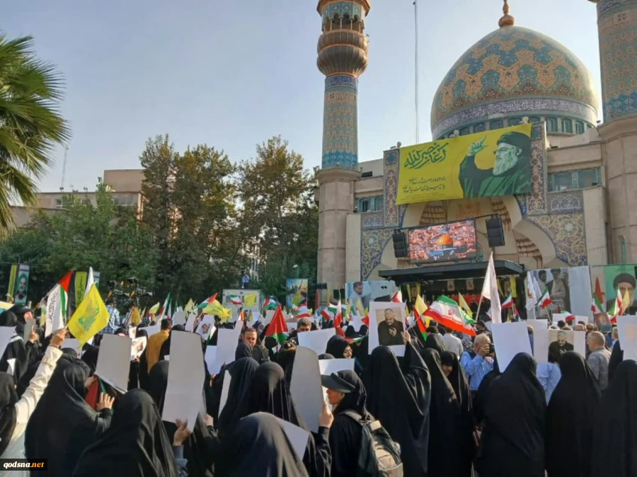 تجمع بزرگ مردمی دفاع از جبهه مقاومت در میدان فلسطین 2