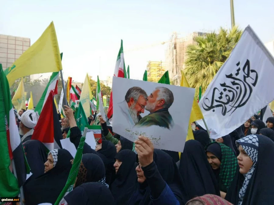اختصاصی قدسنا، گزارش تصویری تجمع دختران حامی مقاومت(دختران مقاومت) در میدان فلسطین تهران با حضور اقشار مختلف تهران  2