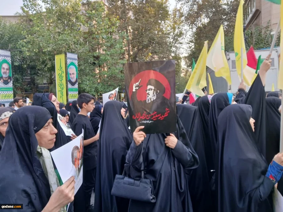 اختصاصی قدسنا، گزارش تصویری تجمع دختران حامی مقاومت(دختران مقاومت) در میدان فلسطین تهران با حضور اقشار مختلف تهران 2