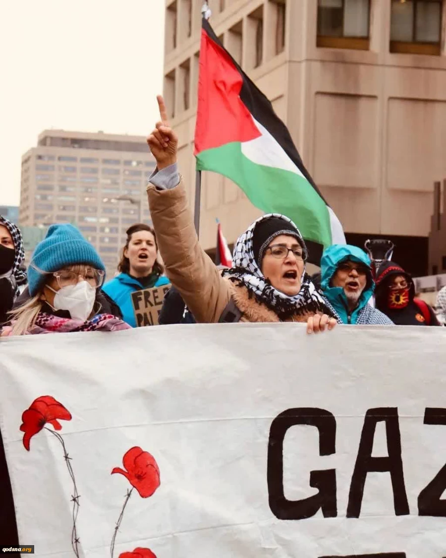 تظاهرات در کانادا در محکومیت ادامه جنگ و نسل کشی در غزه  5