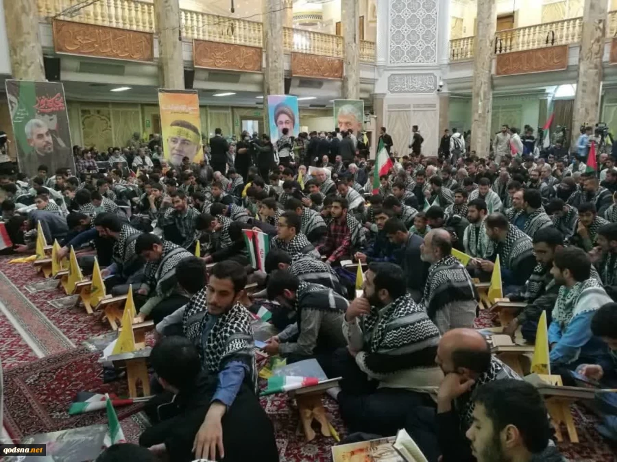مراسم بزرگداشت اسطوره مقاومت، شهید یحیی سنوار در مسجد امام صادق (ع) میدان فلسطین تهران آغاز شد 2