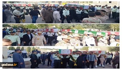مراسم تشییع پیکر شهدای حادثه‌ تروریستی تفتان در زاهدان 2