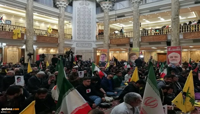 اقامة مراسم تابین للشهید السید هاشم صفی الدین فی طهران 2