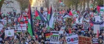 تجمع حامیان فلسطین مقابل سفارت آمریکا در لندن 2