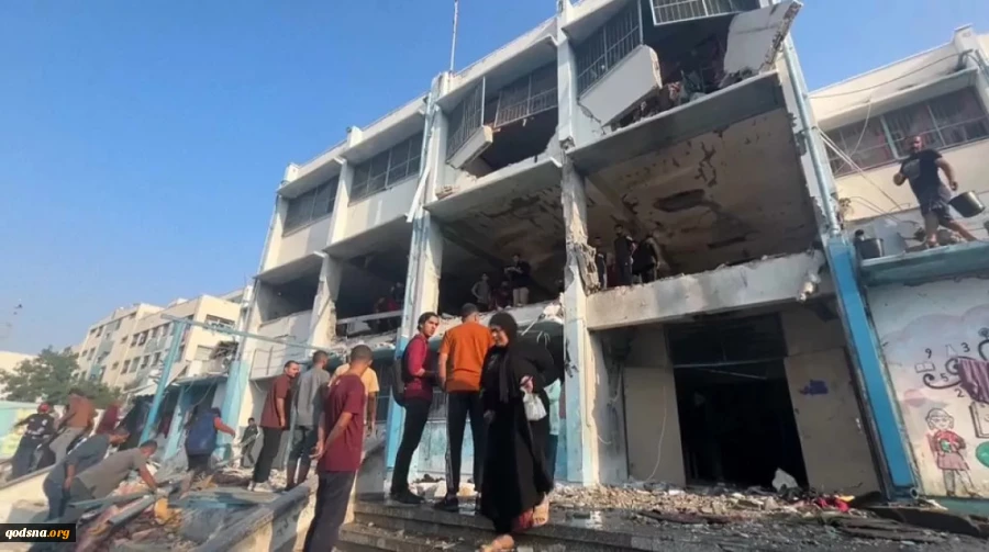 Israeli strike on UNRWA school in Gaza martyrs 14 civilians