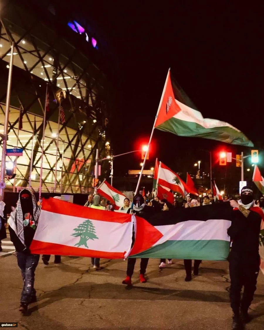تظاهرات حمایت از  فلسطین و لبنان در کانادا 5