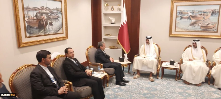 دیدار عراقچی با امیر  قطر در دوحه 2
