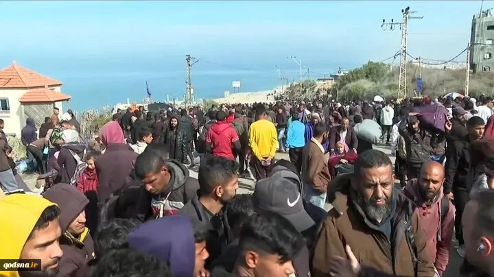 بازگشت بیش از ۳۷۶ هزار نفر از آوارگان به شمال غزه 2