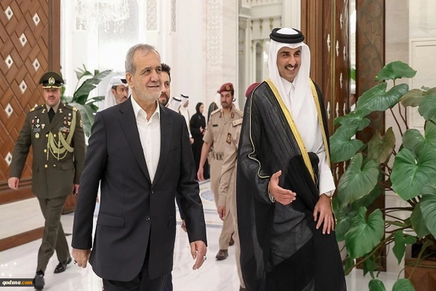 استقبال پزشکیان از امیر قطر در سعدآباد 2