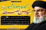 مراسم عزاداری مردم پاکستان همزمان با تشییع پیکر سیدحسن نصرالله 2