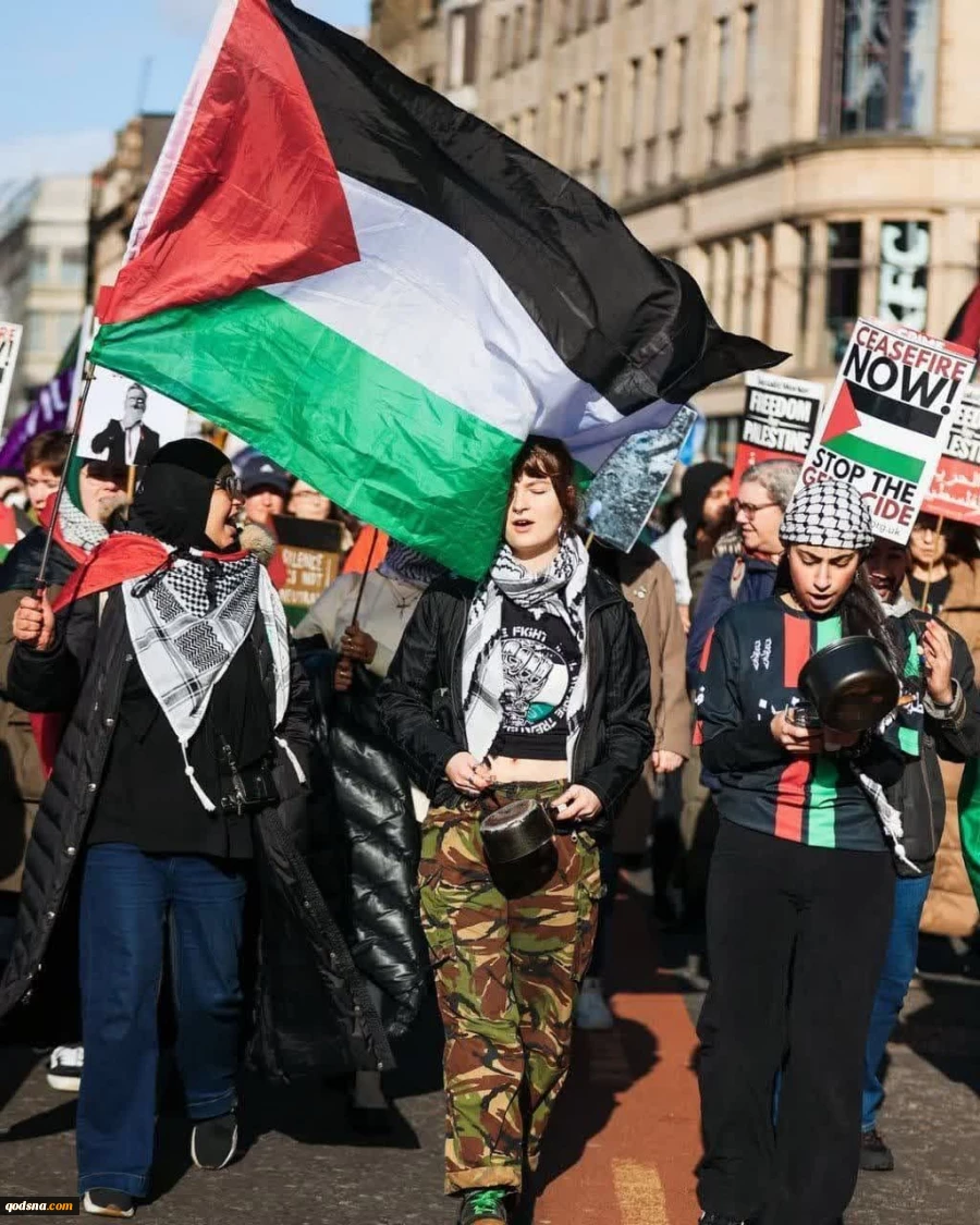 تظاهرات همبستگی با فلسطین در اسکاتلند 4