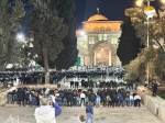 Thousands of Muslim worshipers performed on Friday the Isha and Tarawih prayers at the Aqsa Mosque in Occupied Al-Quds on the first night of the holy month of Ramadan.