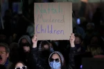 تجمع اعتراضی دانشجویان آمریکایی حامی فلسطین علیه حضور نفتالی بنت 3