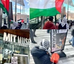 تظاهرات در حمایت از فلسطین در ماساچوست آمریکا 2