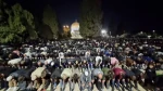 تصاویری از حضور گسترده و باشکوه شب گذشته 130 هزار نمازگزار فلسطینی در نماز تراویح مسجد الاقصی 7