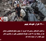 اینفوگرافی اختصاصی/


آمارهای دهشتناک از جنایات رژیم صهیونیستی در غزه که رسانه‌های غربی سانسور می‌کنند 4