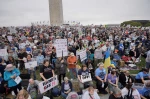 Pro-Palestinian protesters were among the groups demonstrating on Saturday, including in Washington. They expressed anger at the Trump administration’s support for Israel’s renewed military offensive in Gaza and the ongoing crackdown against protests that
