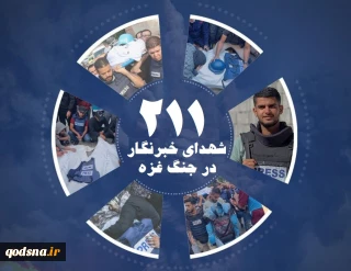 اینفوگرافی اختصاصی/ شمار شهدای خبرنگار در جنگ غزه به 211 نفر رسید