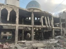 مسجد انصار در شهر دیر البلح در مرکز نوار غزه که در حمله هوایی اشغالگران اسرائیلی ویران شد 4