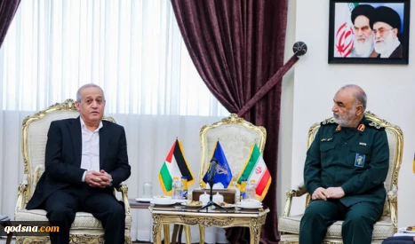 نائب الأمين العام للجبهة الشعبية يتلقي القائد العام للحرس الثوري