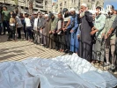 وداع وتشييع عدد من الشهداء في مستشفى ناصر الطبي جراء قصف الاحتلال مدرسة تأوي نازحين في خان يونس 3