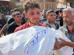 وداع وتشييع عدد من الشهداء في مستشفى ناصر الطبي جراء قصف الاحتلال مدرسة تأوي نازحين في خان يونس 4