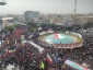 حضور چهره های لشکری وکشوری پابه پای مردم ایران در مراسم تشییع شهدای اقتدار ملی