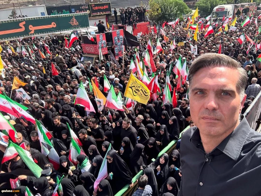 پوشش زنده رسانه های جهان از مراسم تشییع پیکر شهدای اقتدار 5