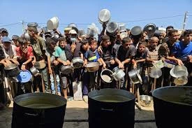 The famine in Gaza: 
When a nibble of food is stolen from the hungry