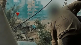 ویدئوی حمله مقاومت به ۲ تانک در جنوب غزه