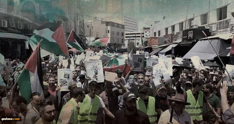 راهپیمایی در کرانه باختری در حمایت از غزه 2