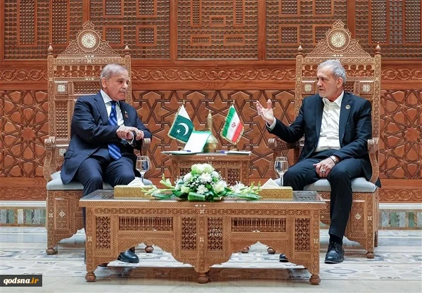 پزشکیان در نشست خبری مشترک با شهباز شریف: تجاوزات رژیم صهیونیستی بار دیگر ضرورت اجماع منطقه‌ای و جهانی علیه اقدامات قانون شکنانه این رژیم را آشکار کرد  2