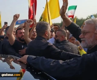 استقبال لبنانی‌ها از «لاریجانی» در بیروت+ فیلم