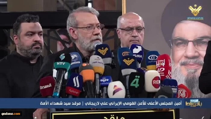 لاریجانی: حزب‌الله لبنان باعث شرف و افتخار اسلام است /  همواره در کنار شما و پشتیبان شما هستیم.

 2