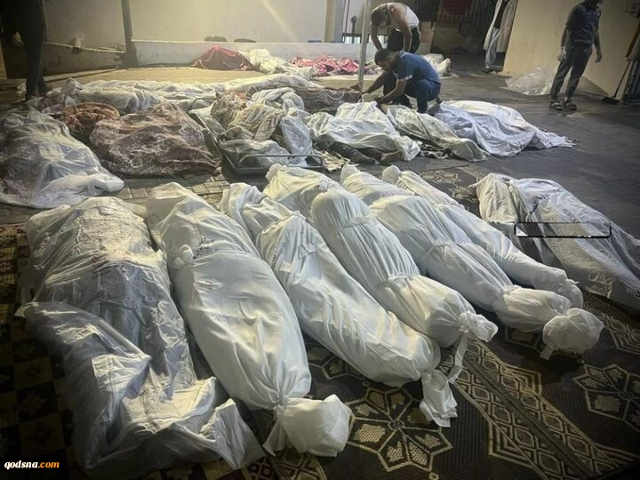 شهادت ۷ فلسطینی در حمله پهپادیرژیم صهیونیستی  به بیمارستان المعمدانی غزه 2