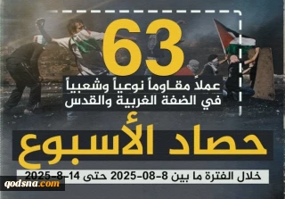 مرکز پژوهشی آماری معطی گزارش داد؛

 63 عملیات مقاومتی در یک هفته اخیر/ ثبت میانگین 9 عملیات در هر روز+ نمودار