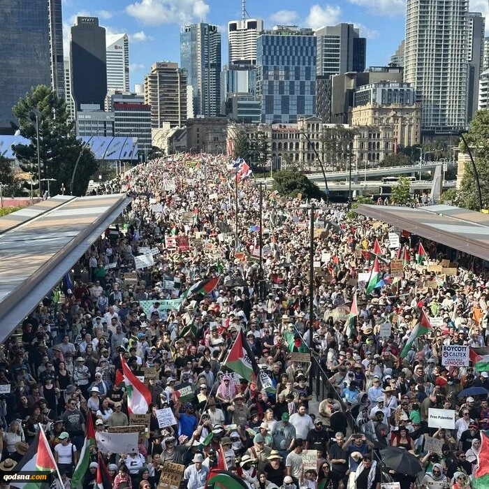 ده‌ها هزار نفر در سراسر استرالیا خواستار تحریم اسرائیل شدند 3