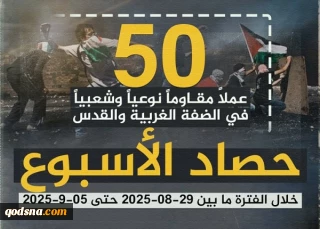 مرکز پژوهشی آماری معطی گزارش داد؛ 

50 عملیات مقاومتی در یک هفته اخیر/ ثبت میانگین بیش از 7 عملیات در هر روز+ نمودار