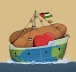 کمال شرف، کاریکاتوریست یمنی، طرح جدیدی را با موضوع کاروان جهانی «صمود» برای کمک به غزه منتشر کرد