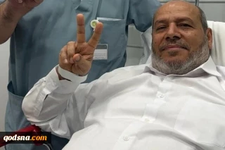 انتشار تصویری از خلیل الحیه ساعاتی پس از حمله تل آویو