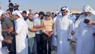 تشييع شهداء الجريمة الصهيونية في الدوحة بمشاركة أمير قطر وقيادات حماس 2
