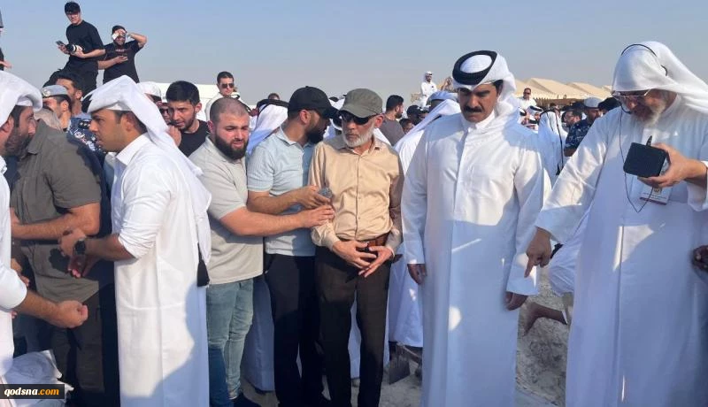 تشييع شهداء الجريمة الصهيونية في الدوحة بمشاركة أمير قطر وقيادات حماس 2