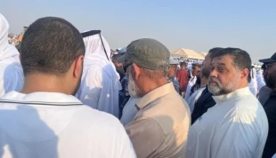 تشييع شهداء الجريمة الصهيونية في الدوحة بمشاركة أمير قطر وقيادات حماس 5