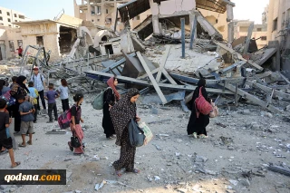 Zionist regime destroys 1,600 residential buildings, 13,000 tents, displacing over 350,000 in one month