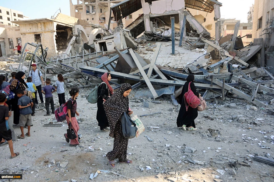 Zionist regime destroys 1,600 residential buildings, 13,000 tents, displacing over 350,000 in one month