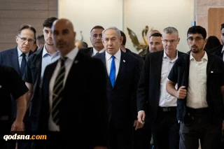 فرار «نتانیاهو» از میان معترضان صهیونیست